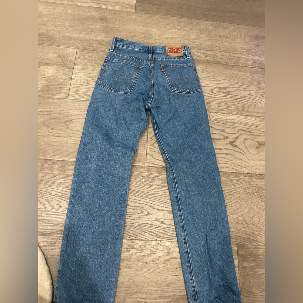 Distressed Blue Jeans - Picture 2 of 3